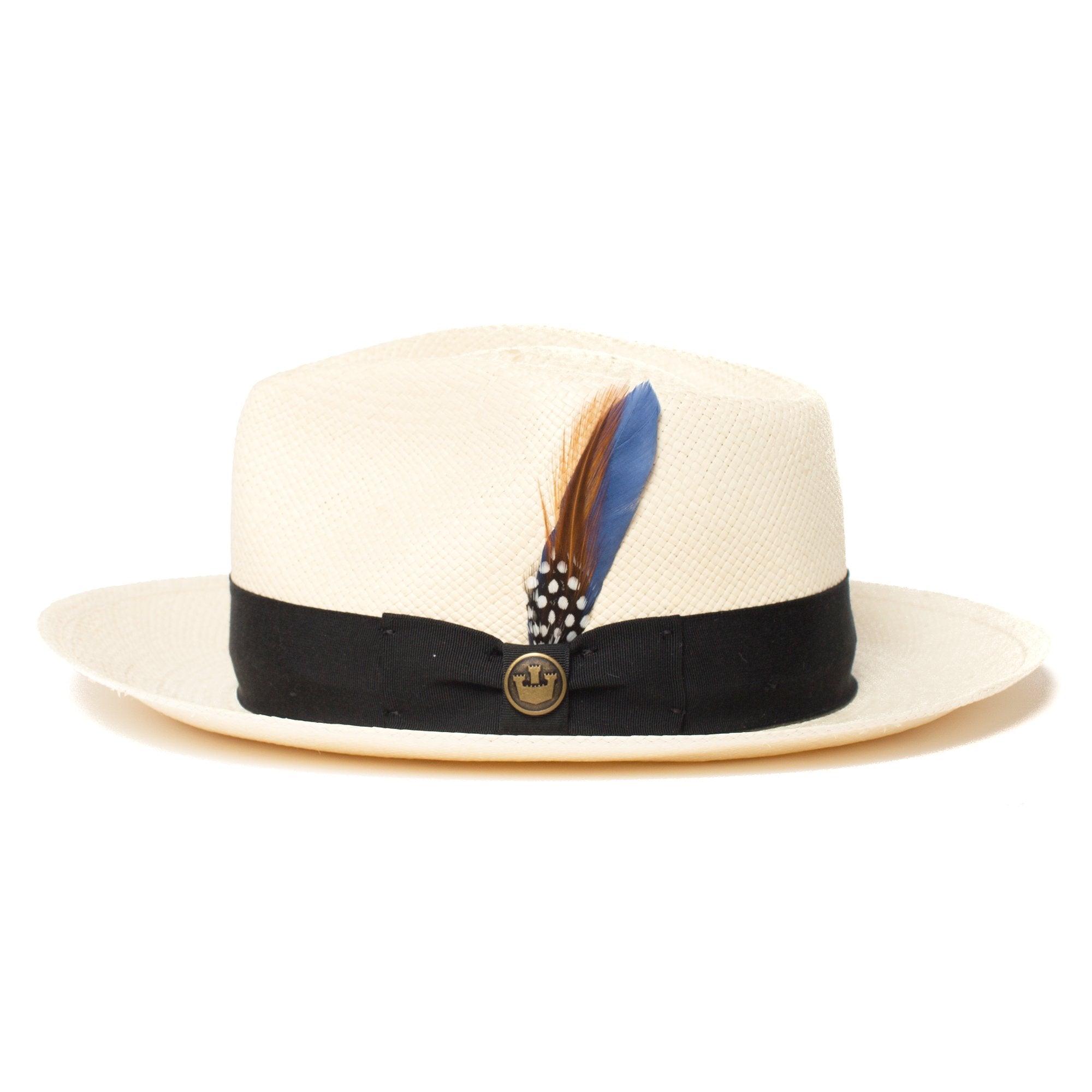 Goorin Bros. calypso feather Slate left side view