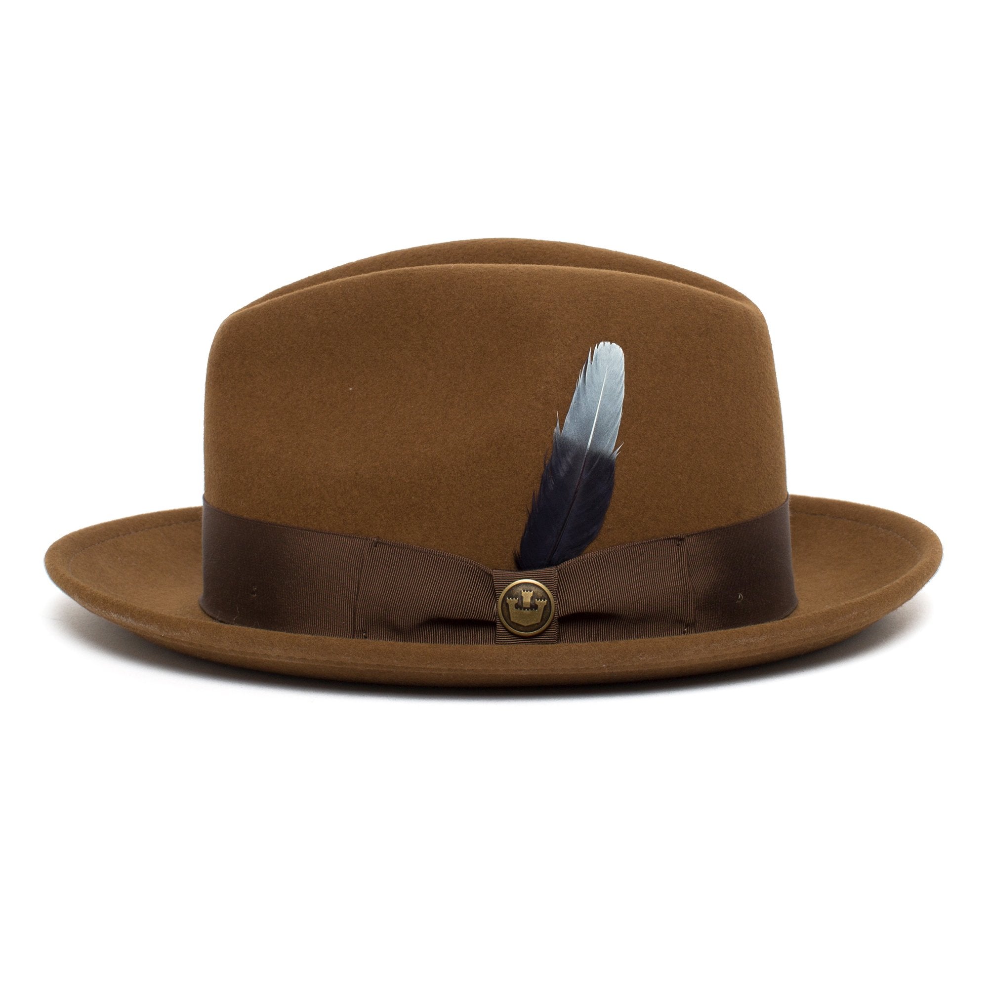Goorin Bros. size matters feather Navy left side view