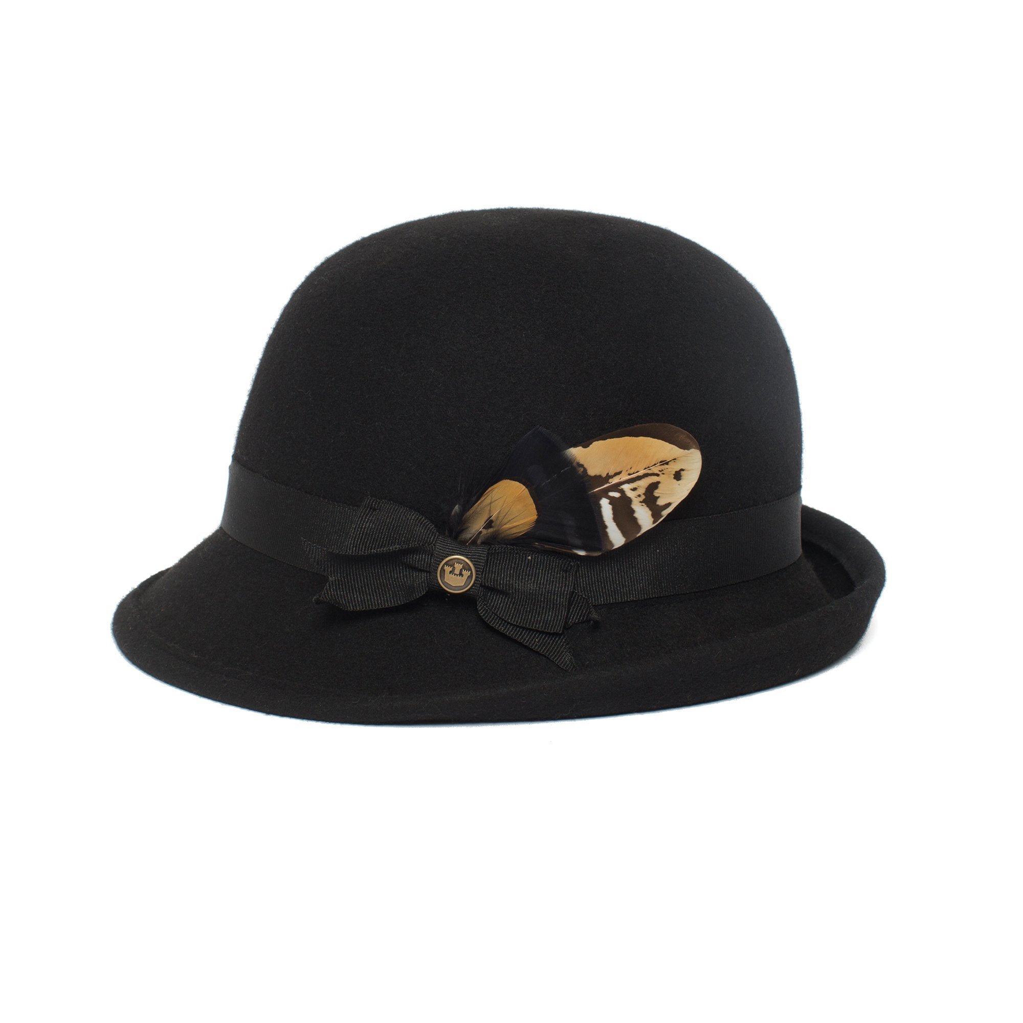 Goorin Bros. bobbi feather Black left side view