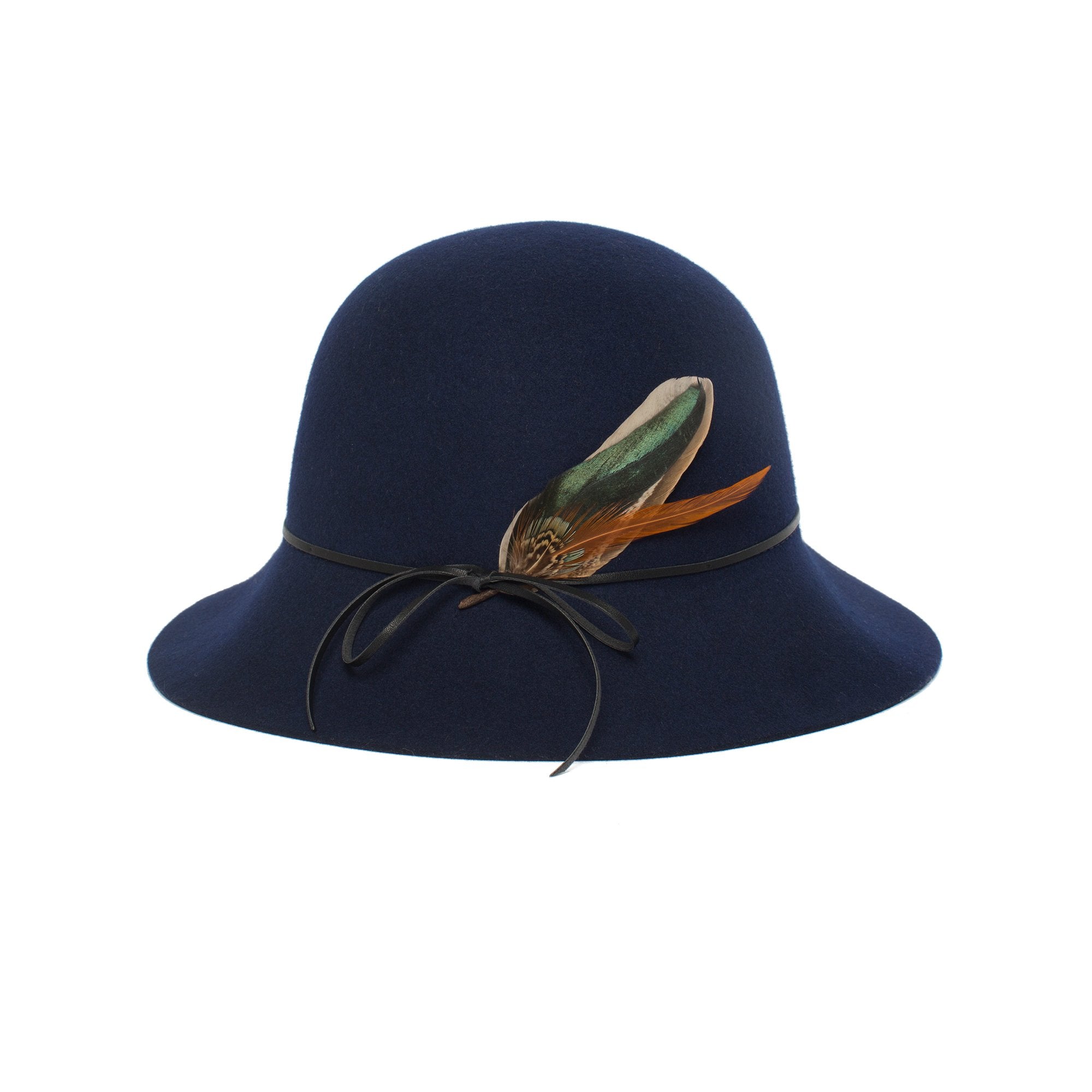 Goorin Bros. bonbon feather Brown side view