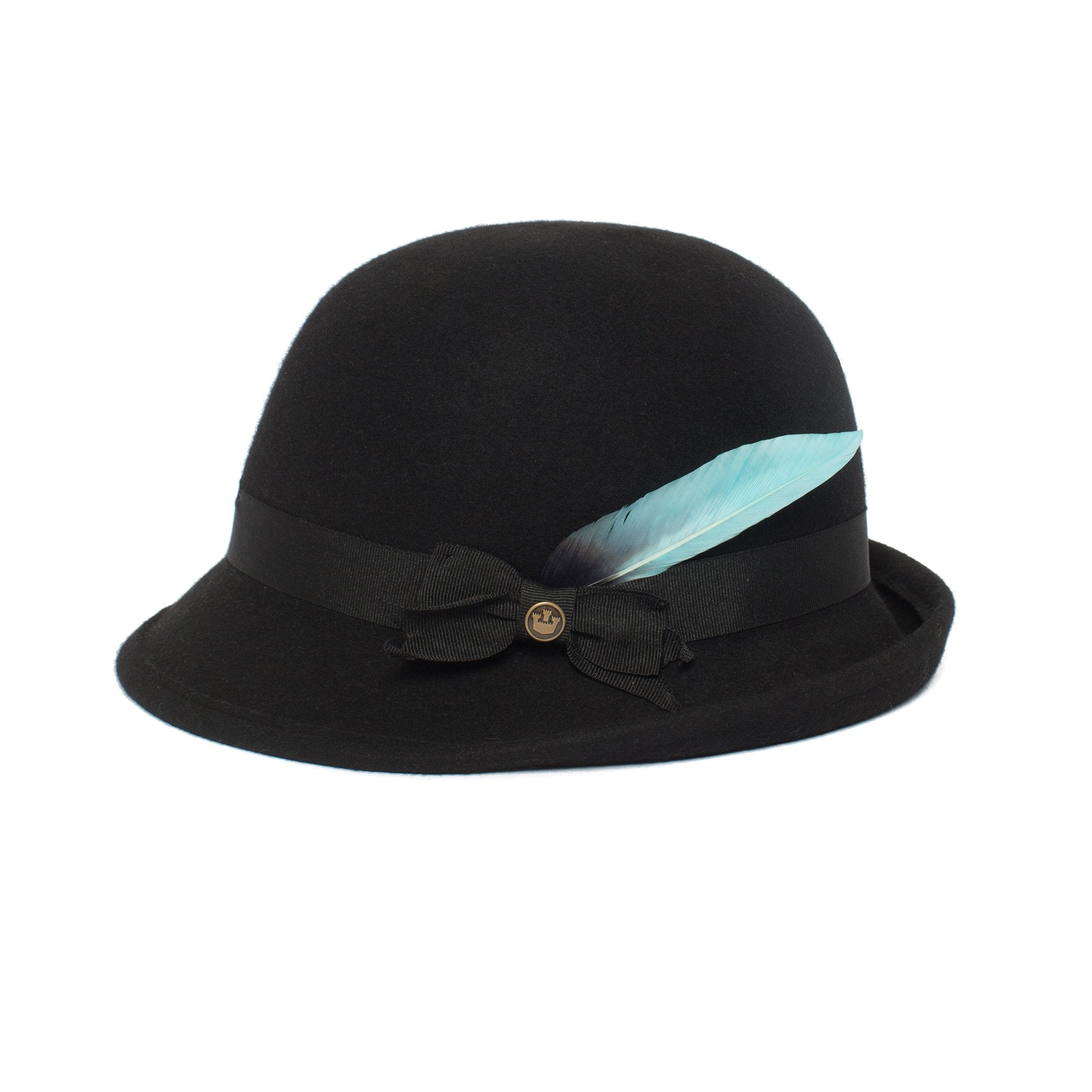 Goorin Bros. bluella feather Blue left side view