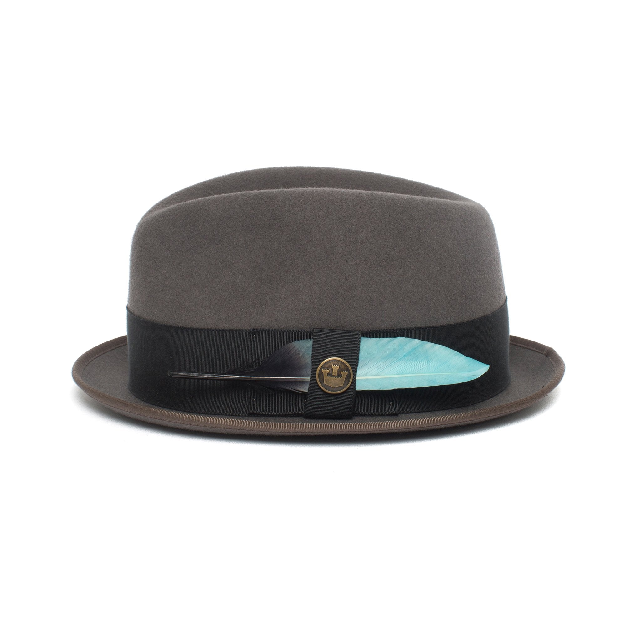 Goorin Bros. bluella feather Blue side view