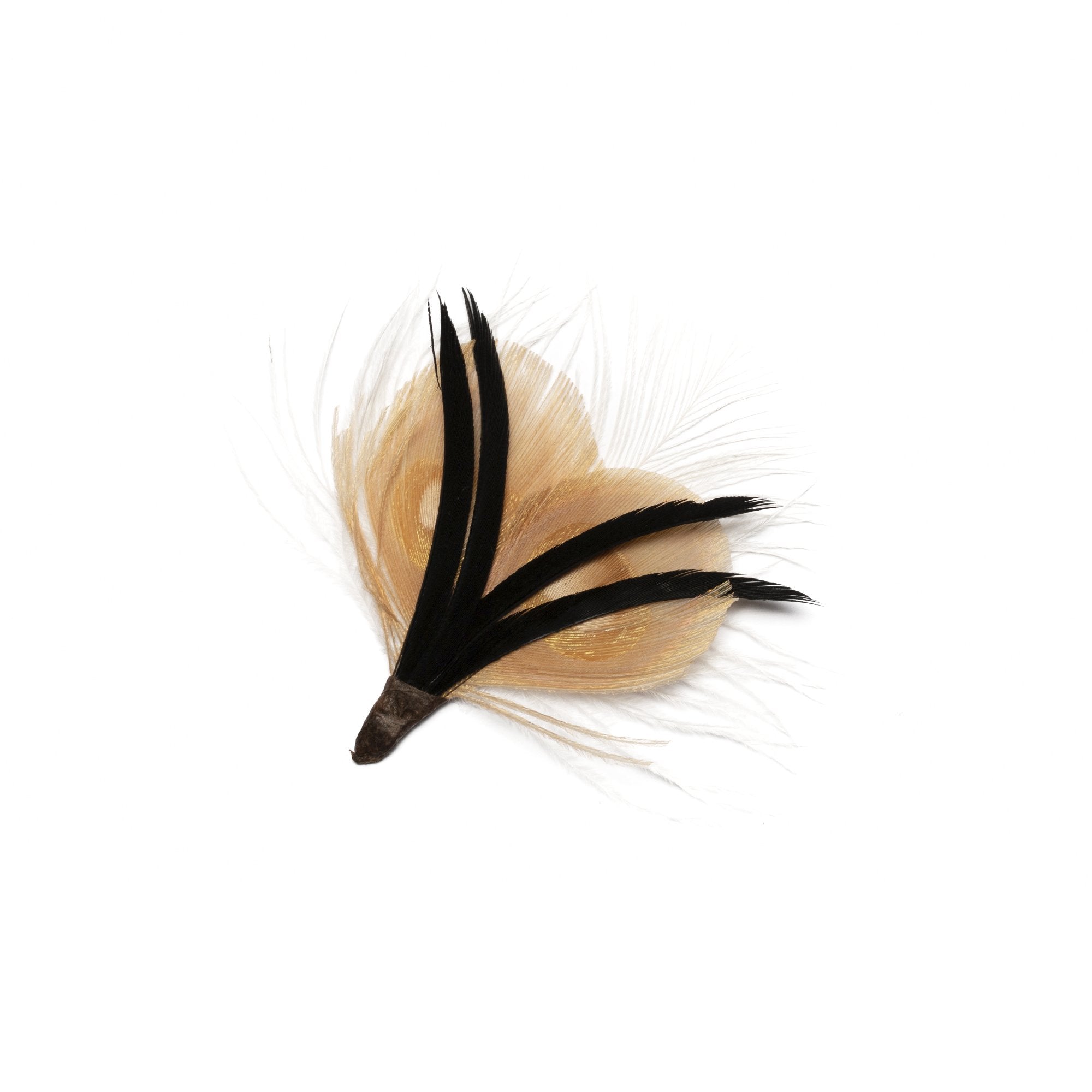 Goorin Bros. pearl feather Gold front view