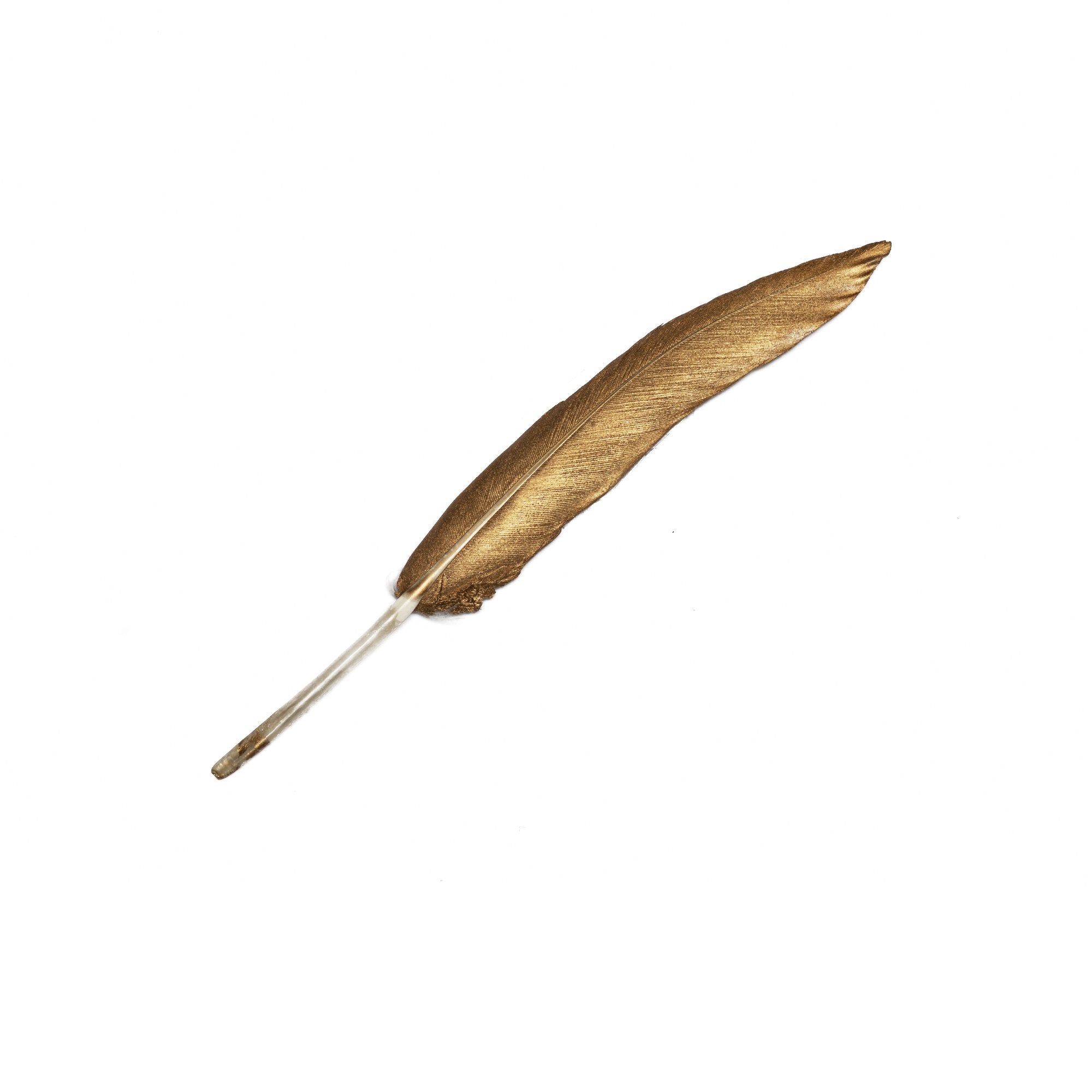 Goorin Bros. hermes feather Gold front view