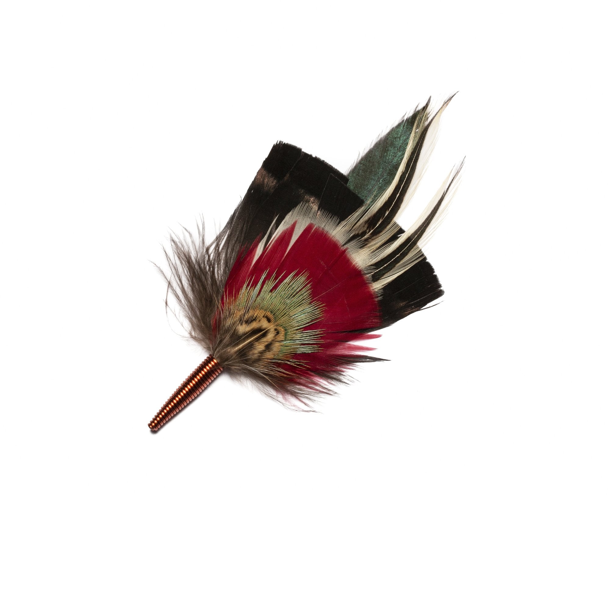 Goorin Bros. cinnamon feather Red front view