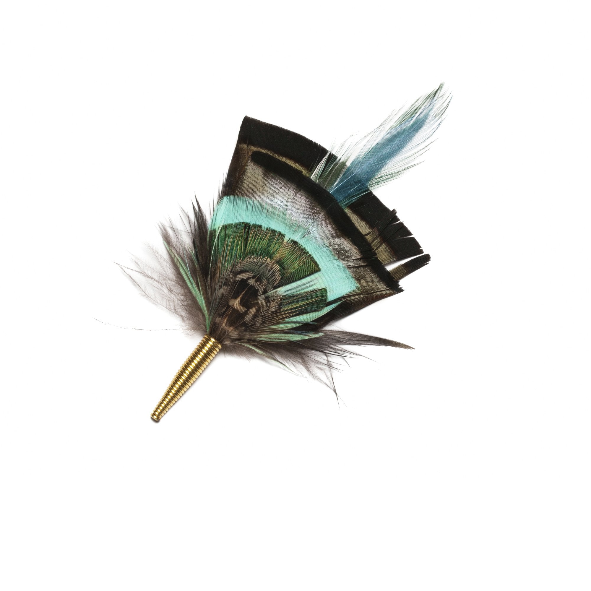 Goorin Bros. moss feather Teal front view