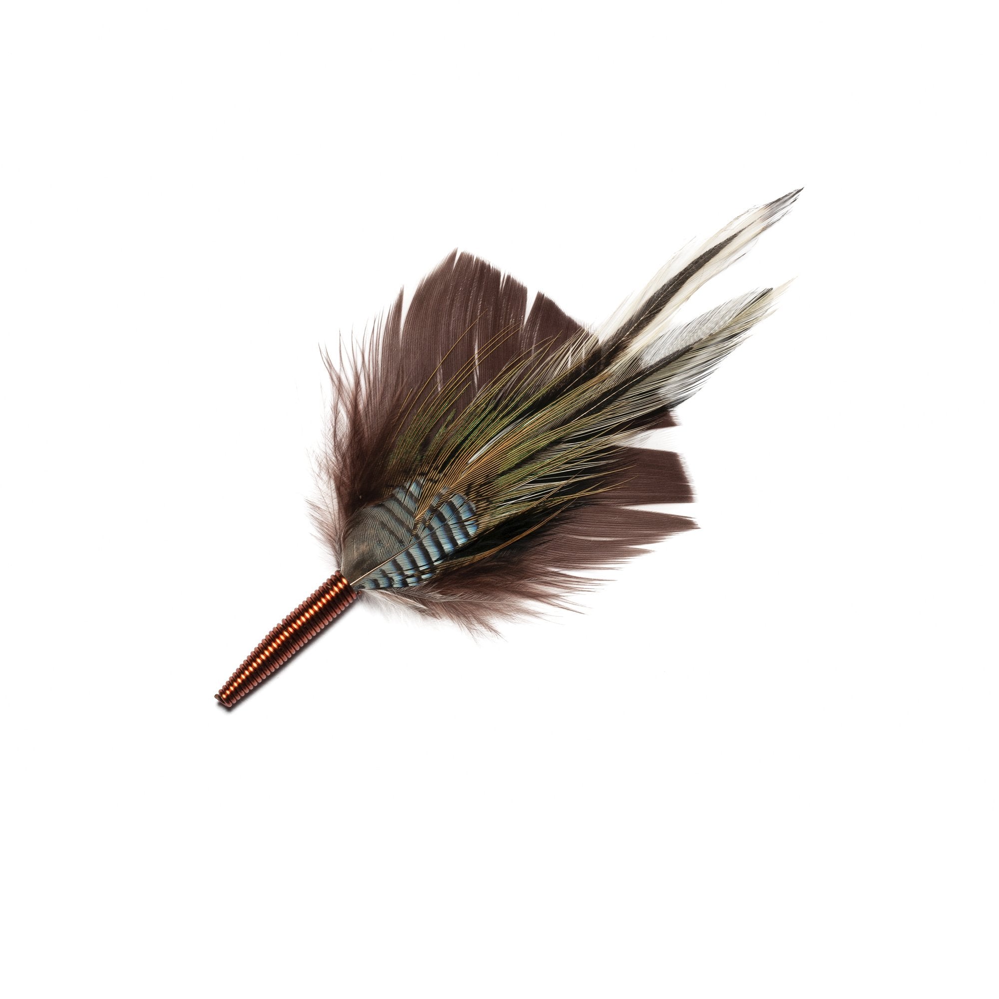 Goorin Bros. zulu feather Brown front view