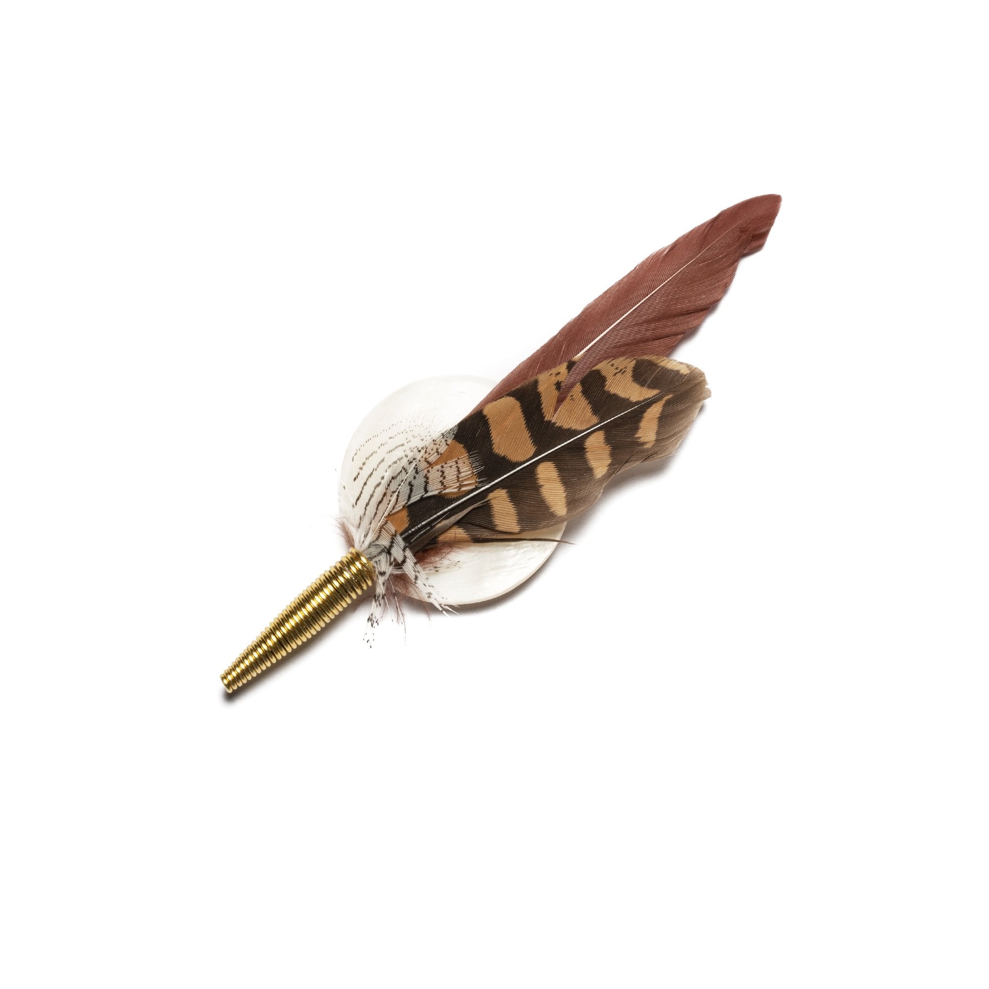 Goorin Bros. ocean pearl feather Brown front view