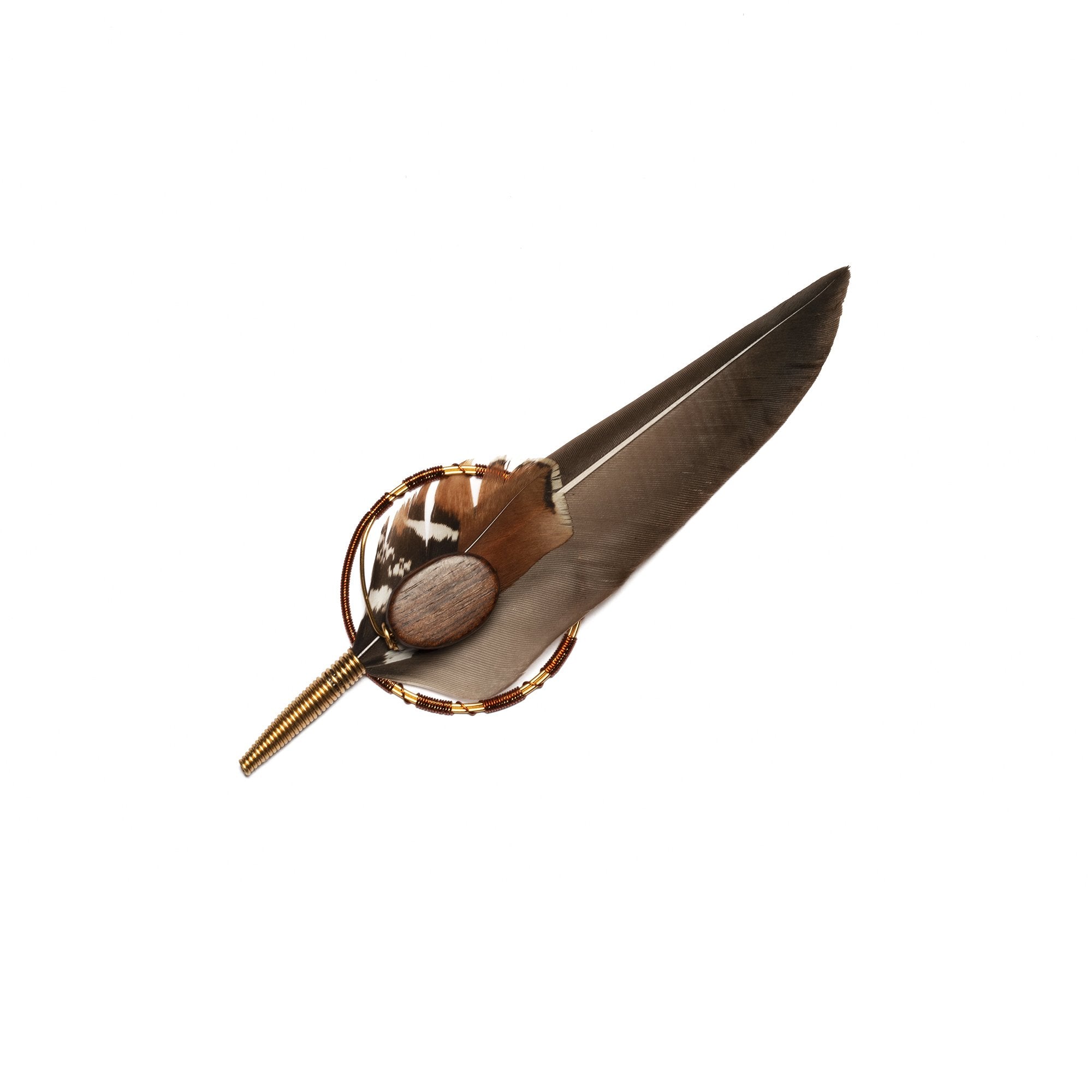 Goorin Bros. jack knife feather Charcoal front view