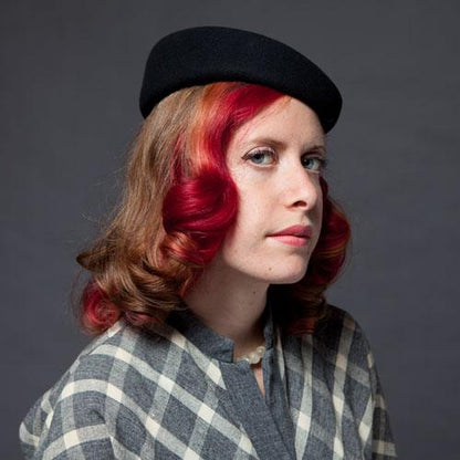 Goorin Bros. bessie smith wool blend pillbox hat Black  womens styling