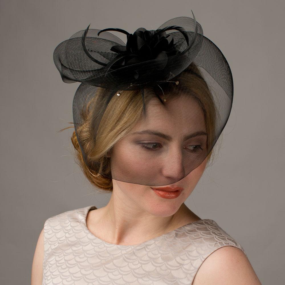 Goorin Bros. apollo feather fascinator hat Black womens styling