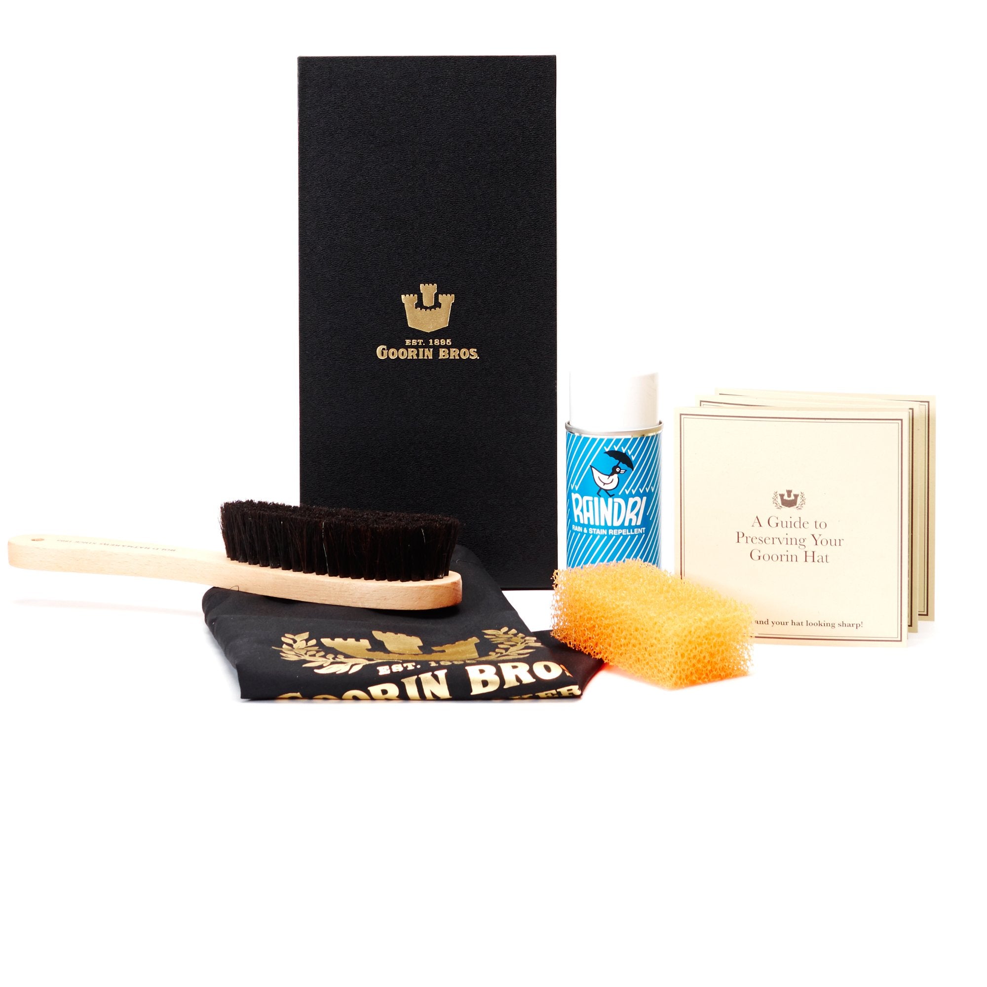 Goorin Bros. premium hat care kit hat box Black front view
