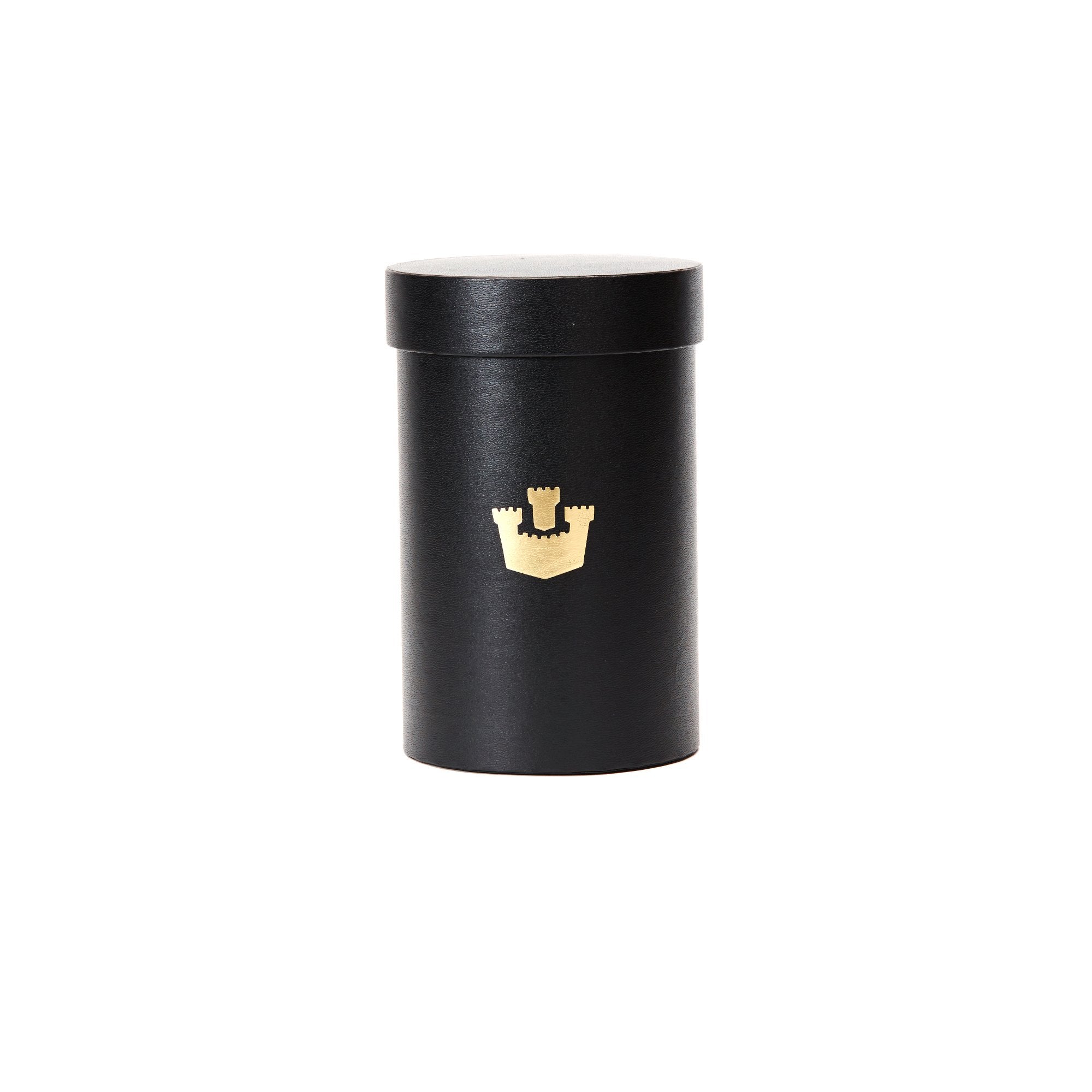 Goorin Bros. cylinder hat box small mini box Black front view