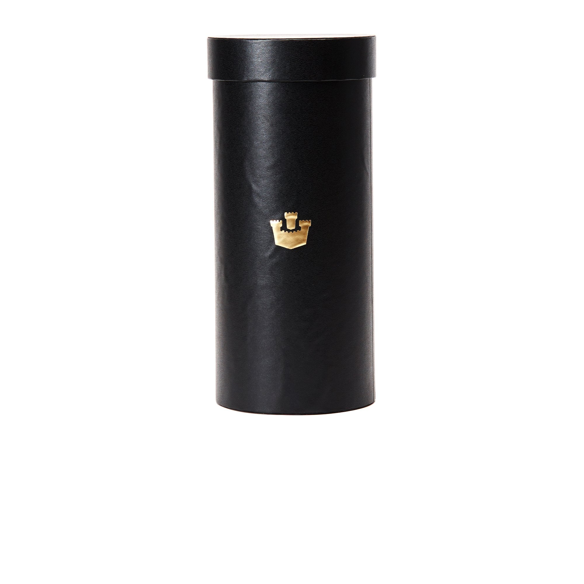 Goorin Bros. cylinder hat box large mini box Black front view