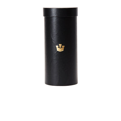 Goorin Bros. cylinder hat box large mini box Black front view