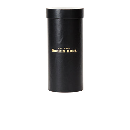 Goorin Bros. cylinder hat box large mini box Black left side view
