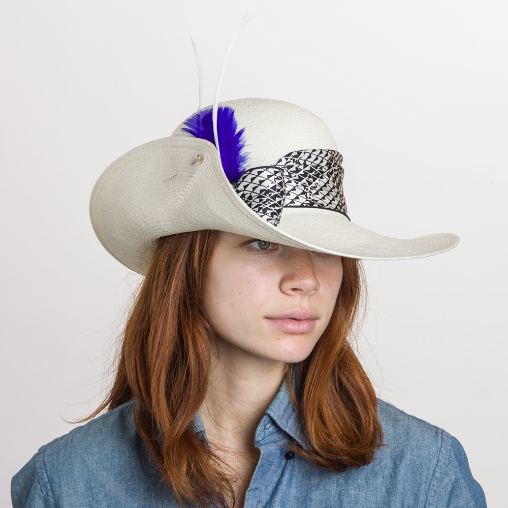 Goorin Bros. tear drop hat pin pin White  womens styling