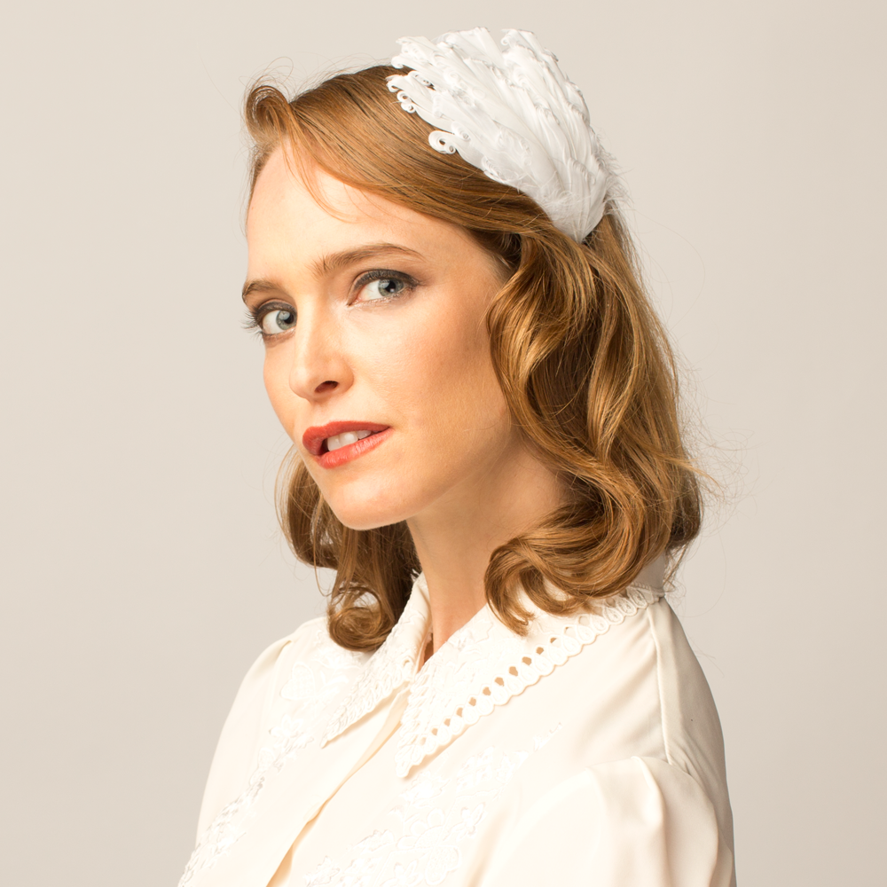 Goorin Bros. sophia maria feather White  womens styling
