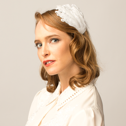 Goorin Bros. sophia maria feather White  womens styling