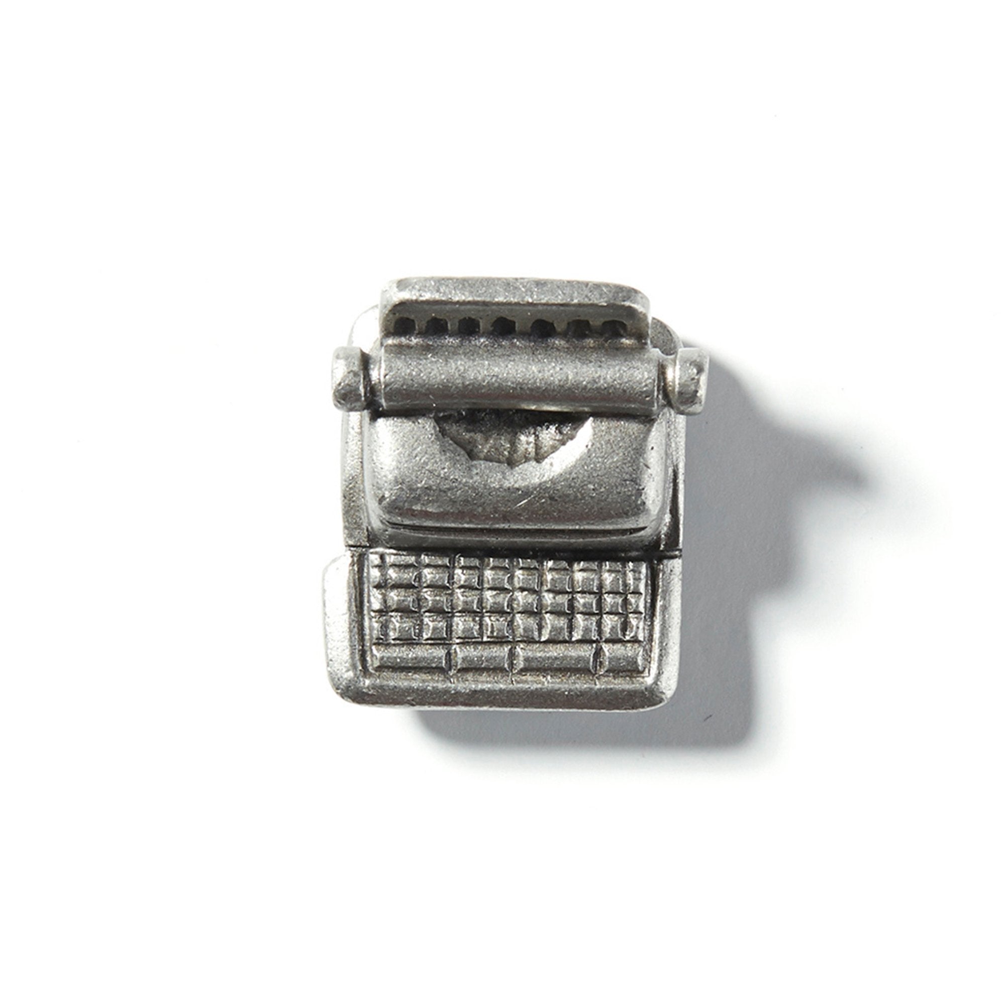 Goorin Bros. typewriter hat pin pin Silver front view