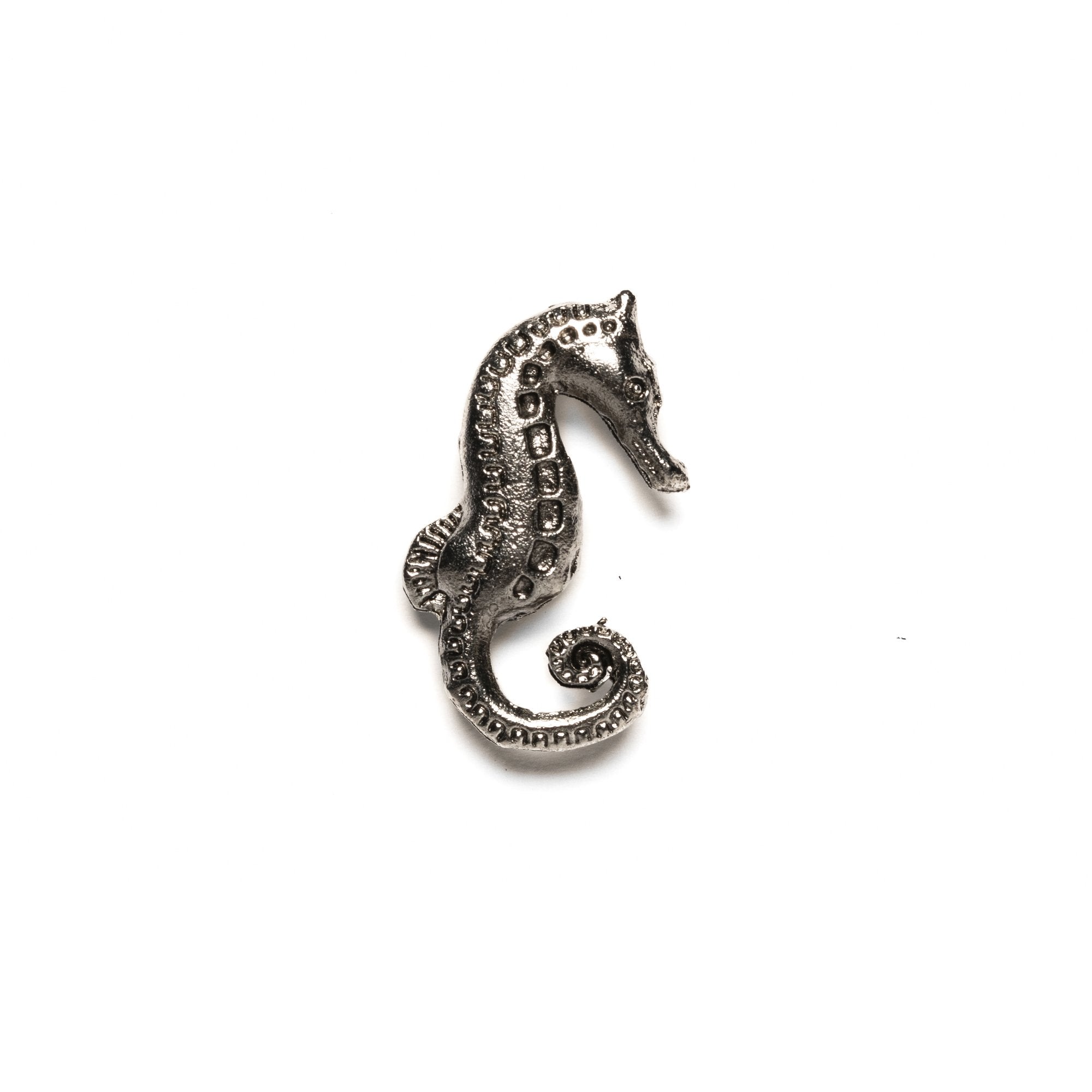 Goorin Bros. seahorse pin Antique Brass front view