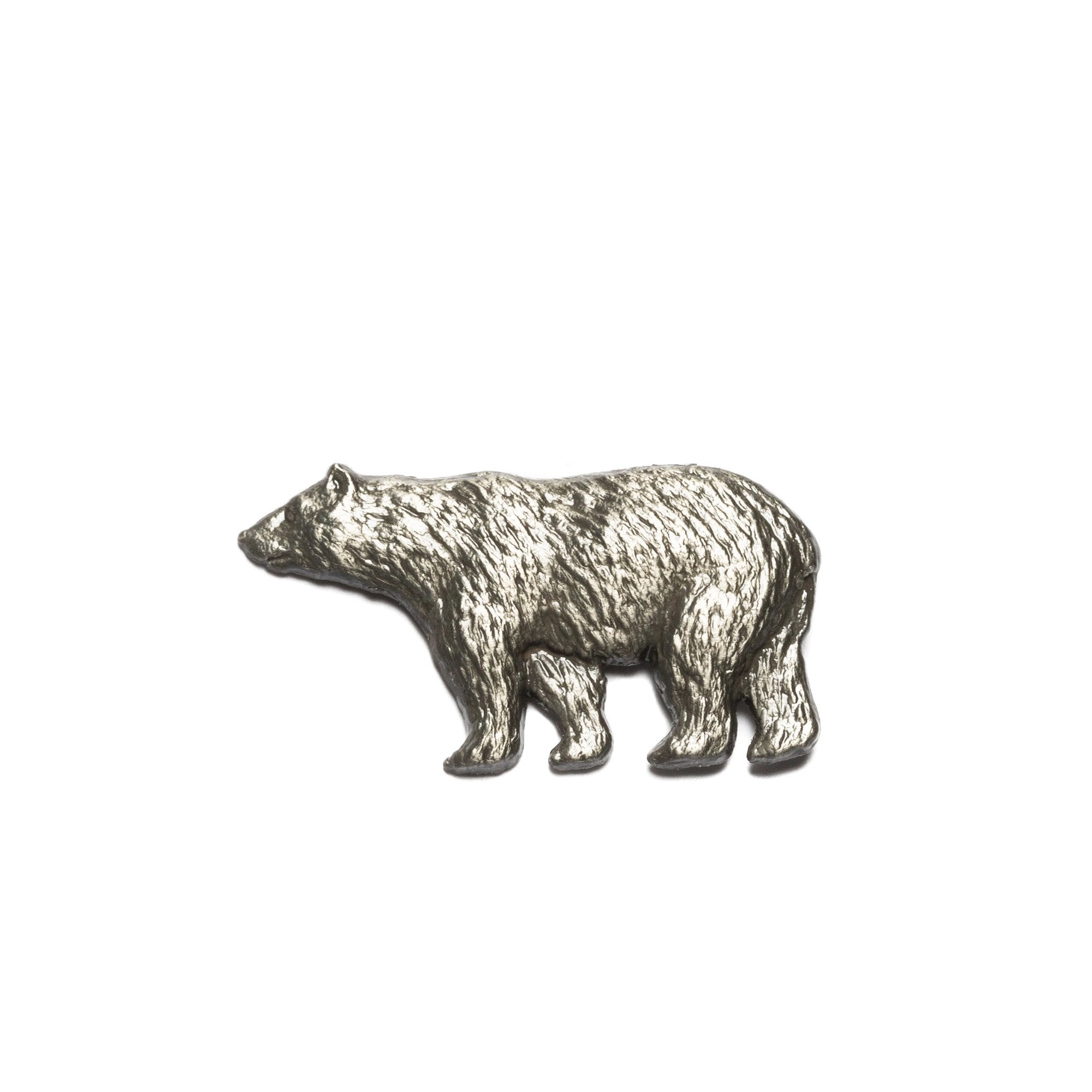 Goorin Bros. bear y happy pin Grey front view