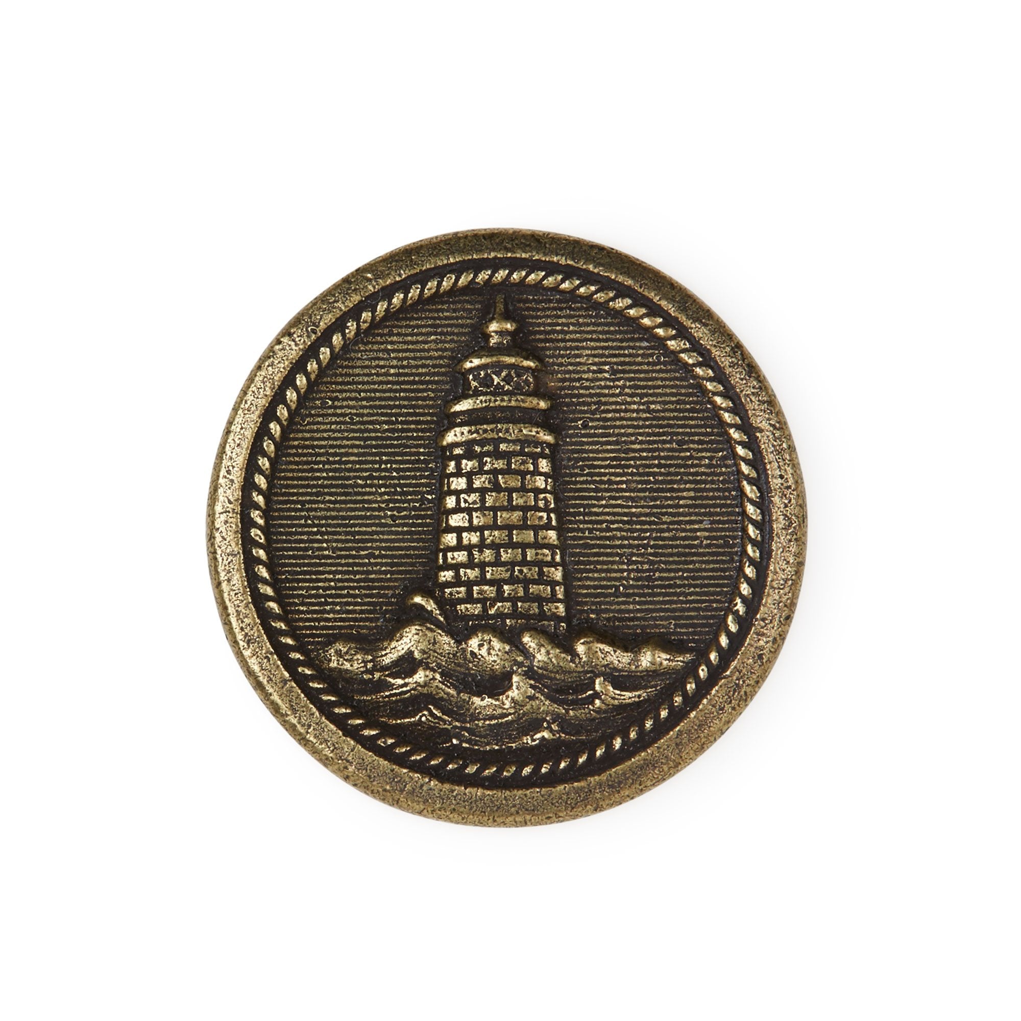 Goorin Bros. lighthouse hat pin pin Antique Brass front view