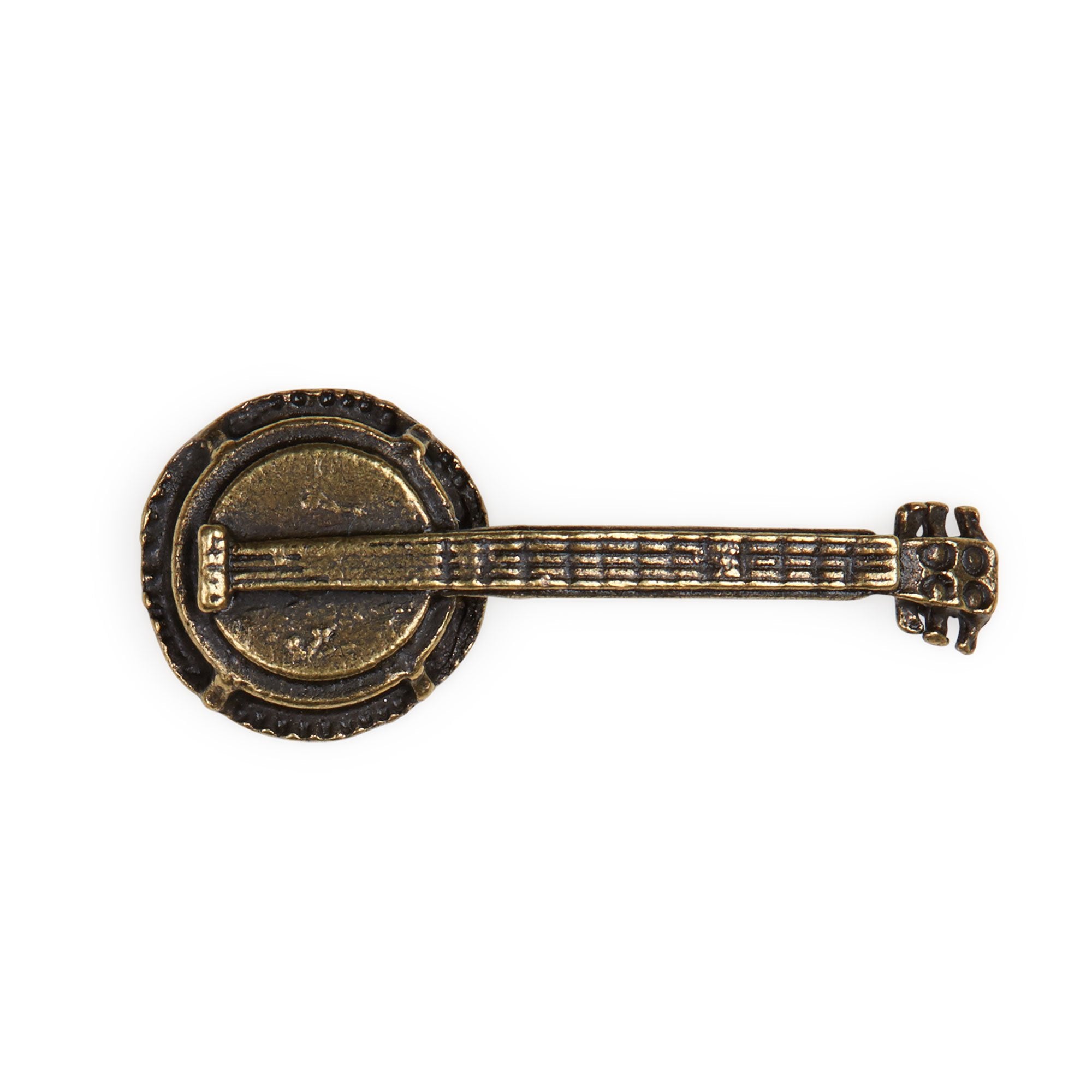 Goorin Bros. banjo hat pin pin Antique Brass front view
