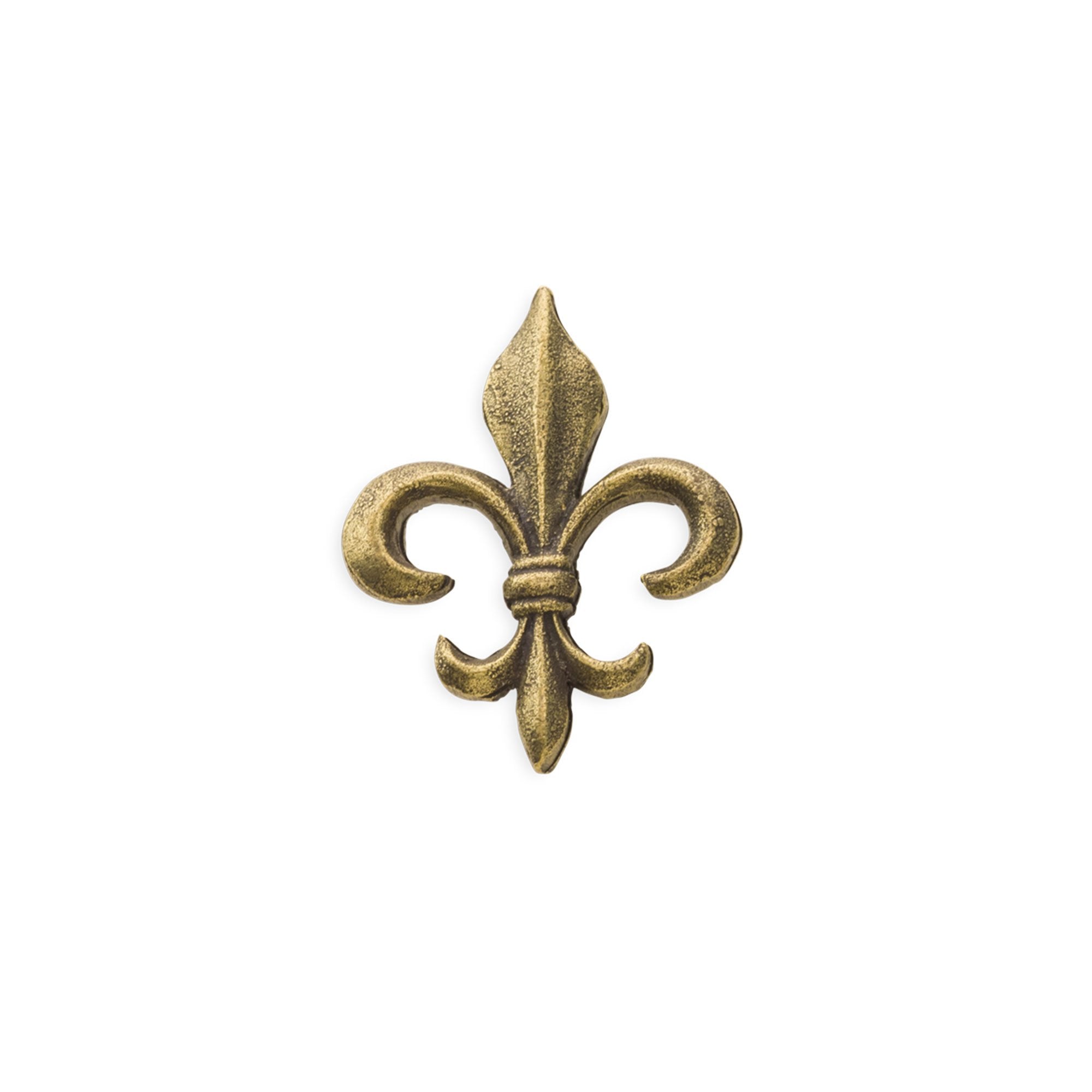 Goorin Bros. fleur de lys antique finish pin Antique Brass left side view