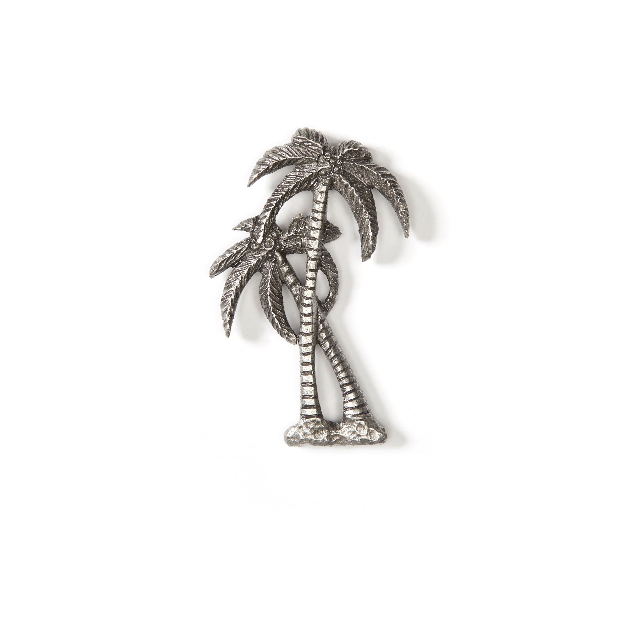 Goorin Bros. palm trees hat pin Silver front view