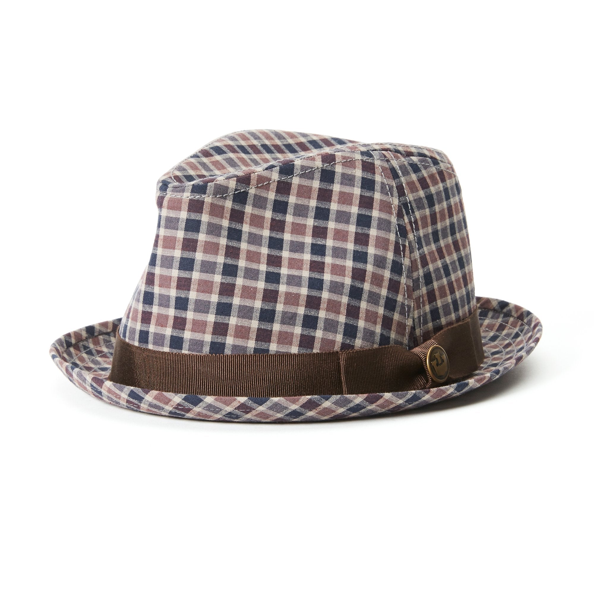 Goorin Bros. peter jones cotton flip up fedora Blue left side view