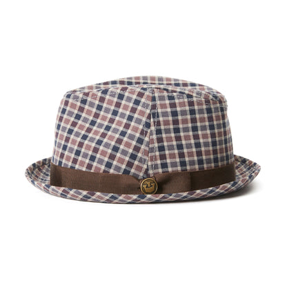 Goorin Bros. peter jones cotton flip up fedora Blue side view