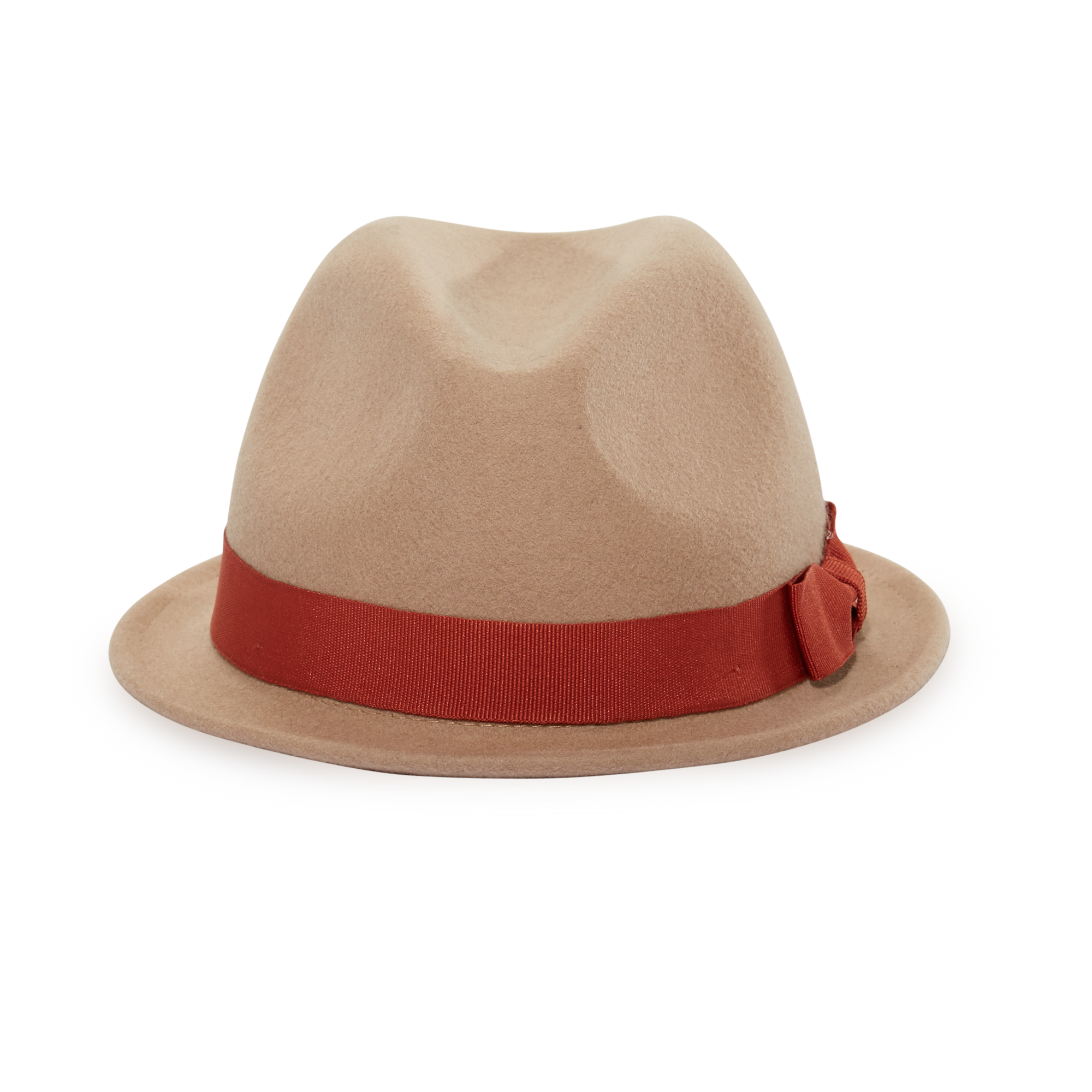 Goorin Bros. baby boy 100% wool stingy brim fedora Tan  front view