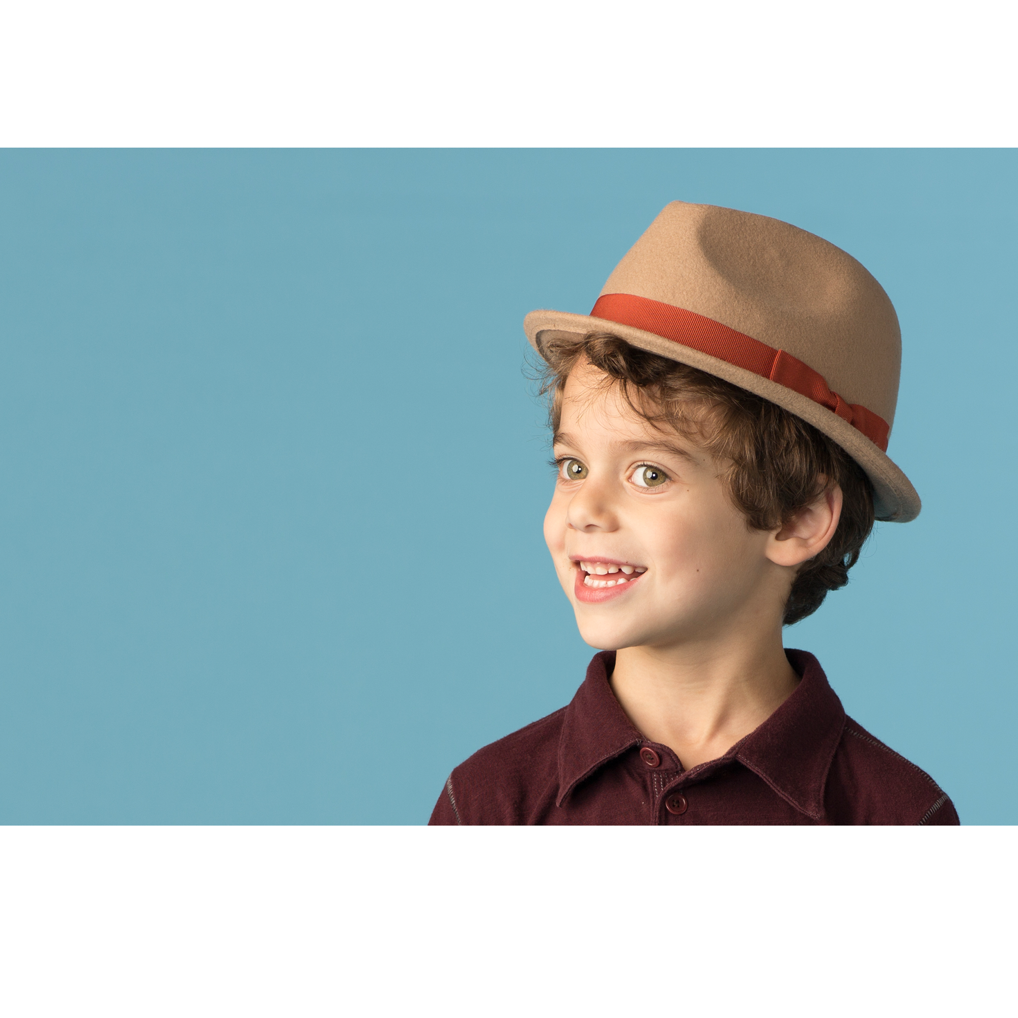 Goorin Bros. baby boy 100% wool stingy brim fedora Tan  mens styling