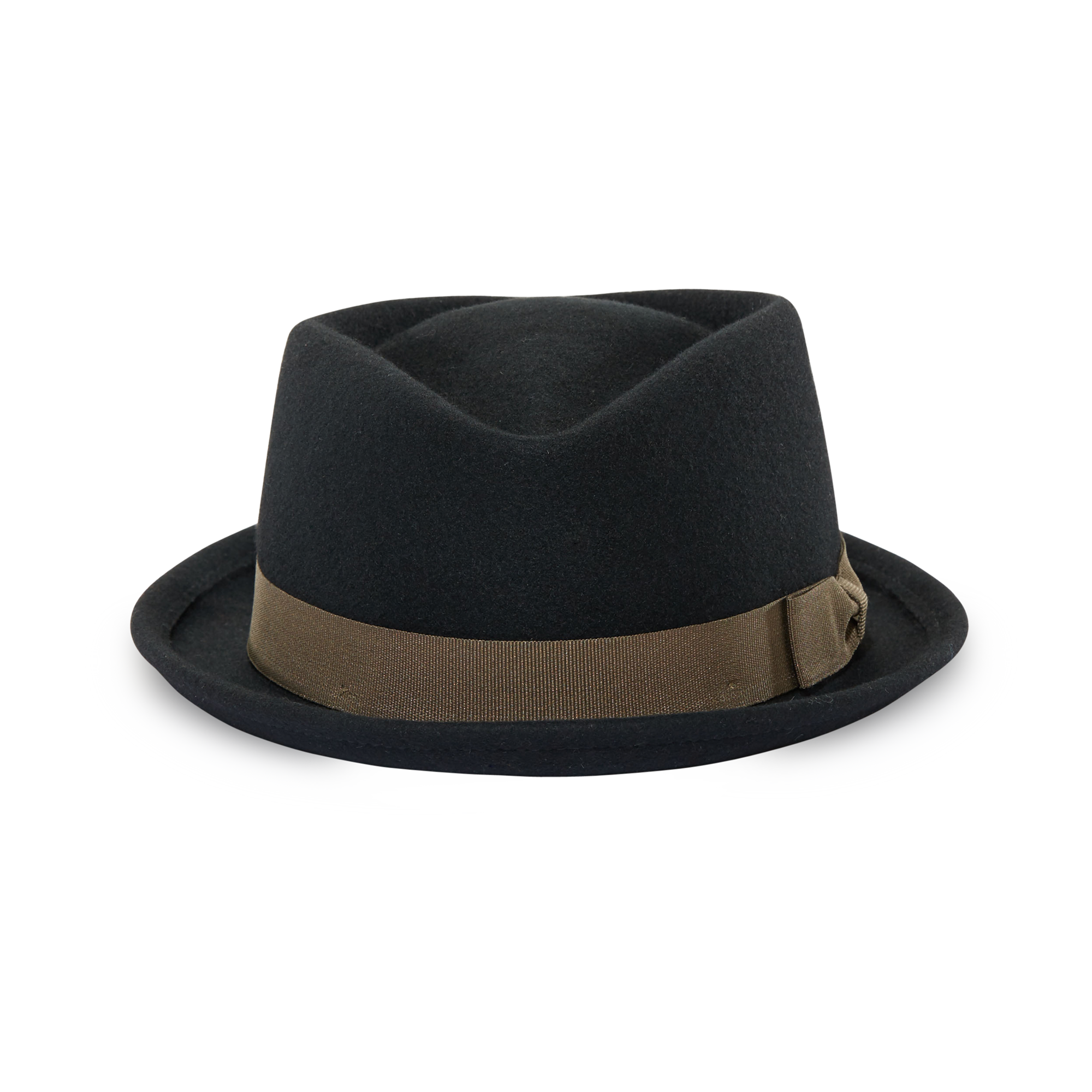 Goorin Bros. jude jones 100% wool stingy brim fedora Black  front view