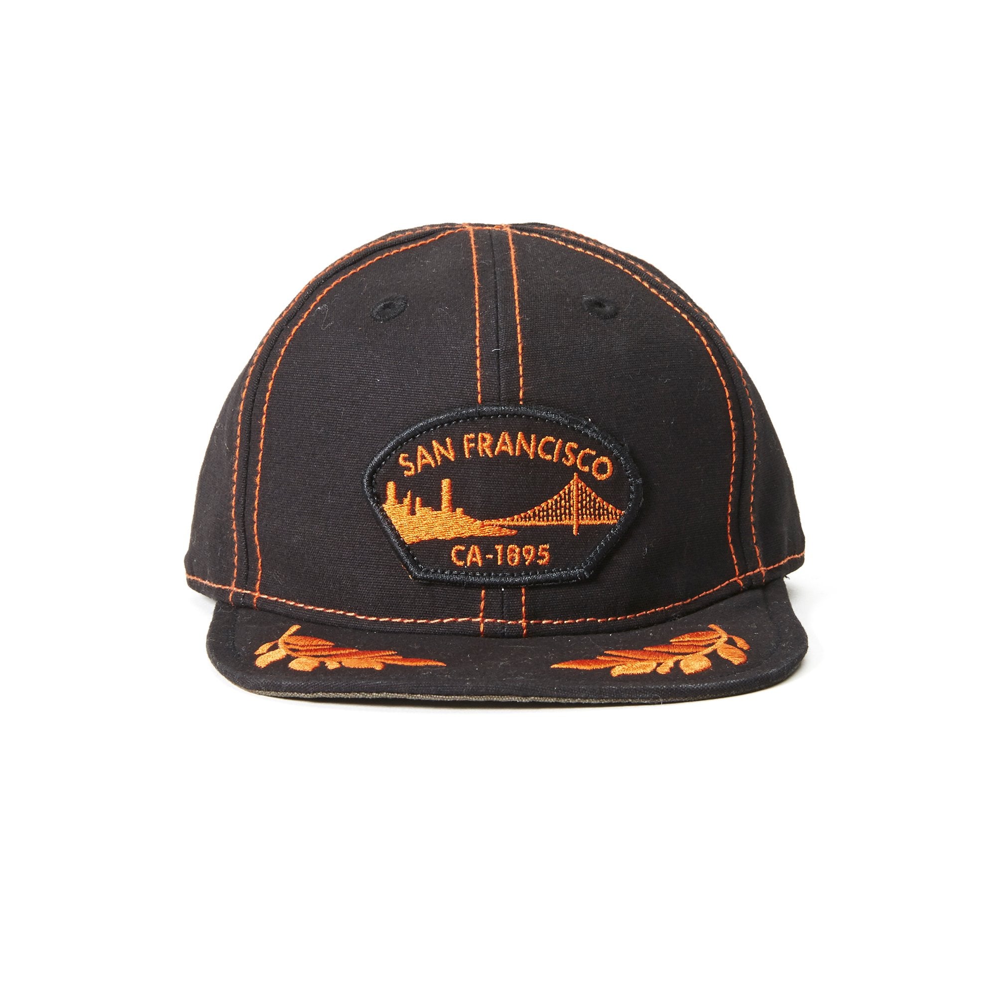 Goorin Bros. city baby cotton 6 panel baseball cap Black front view