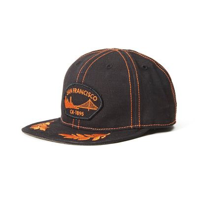 Goorin Bros. city baby cotton 6 panel baseball cap Black left side view
