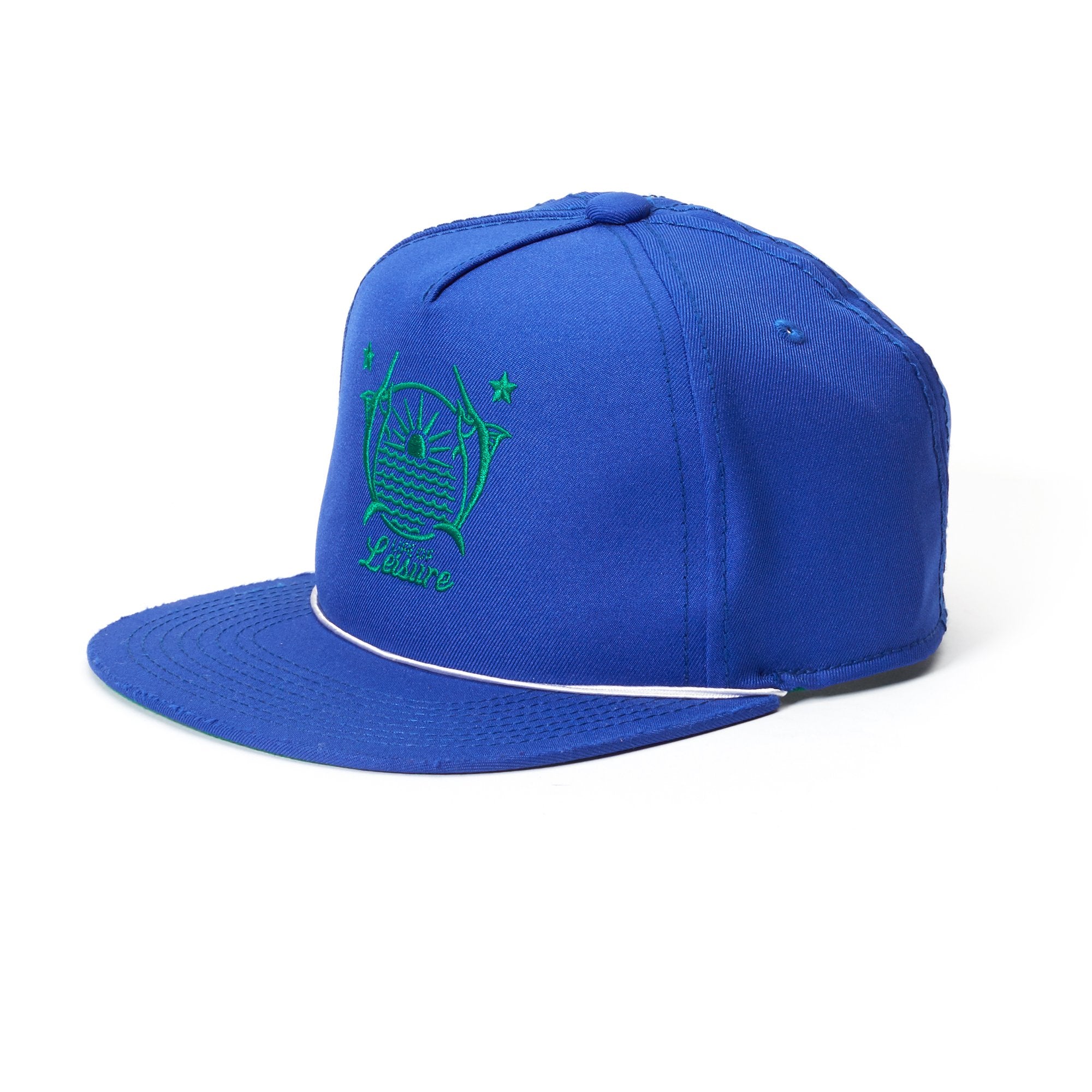 Goorin Bros. summer vacation trucker baseball cap Royal Blue left side view