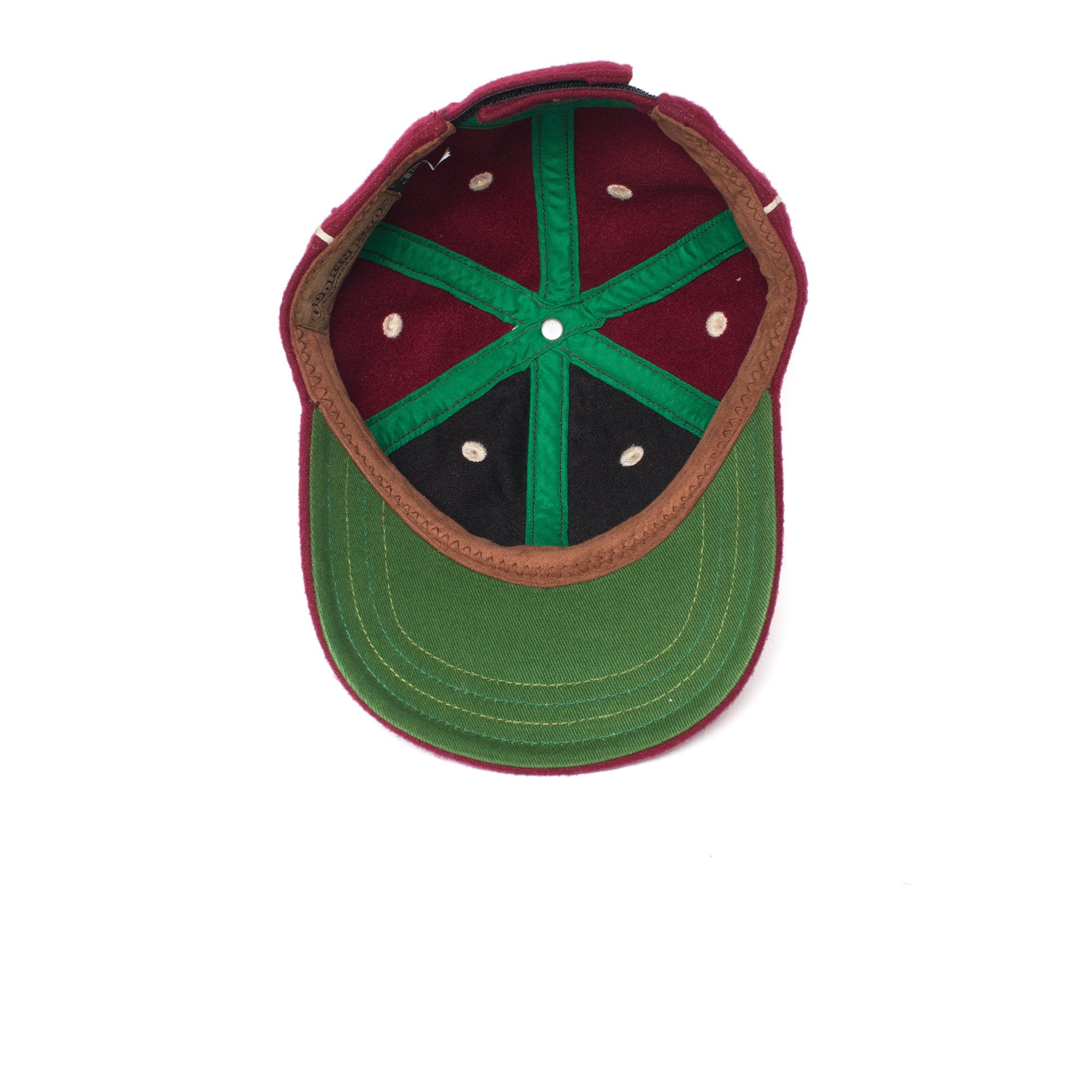 Goorin Bros. big slugger wool blend 6 panel baseball cap Red under view