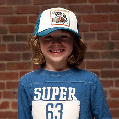Goorin Bros. monkey business trucker baseball cap Blue  mens styling