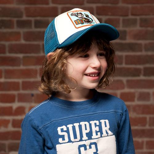 Goorin Bros. monkey business trucker baseball cap Blue  mens styling