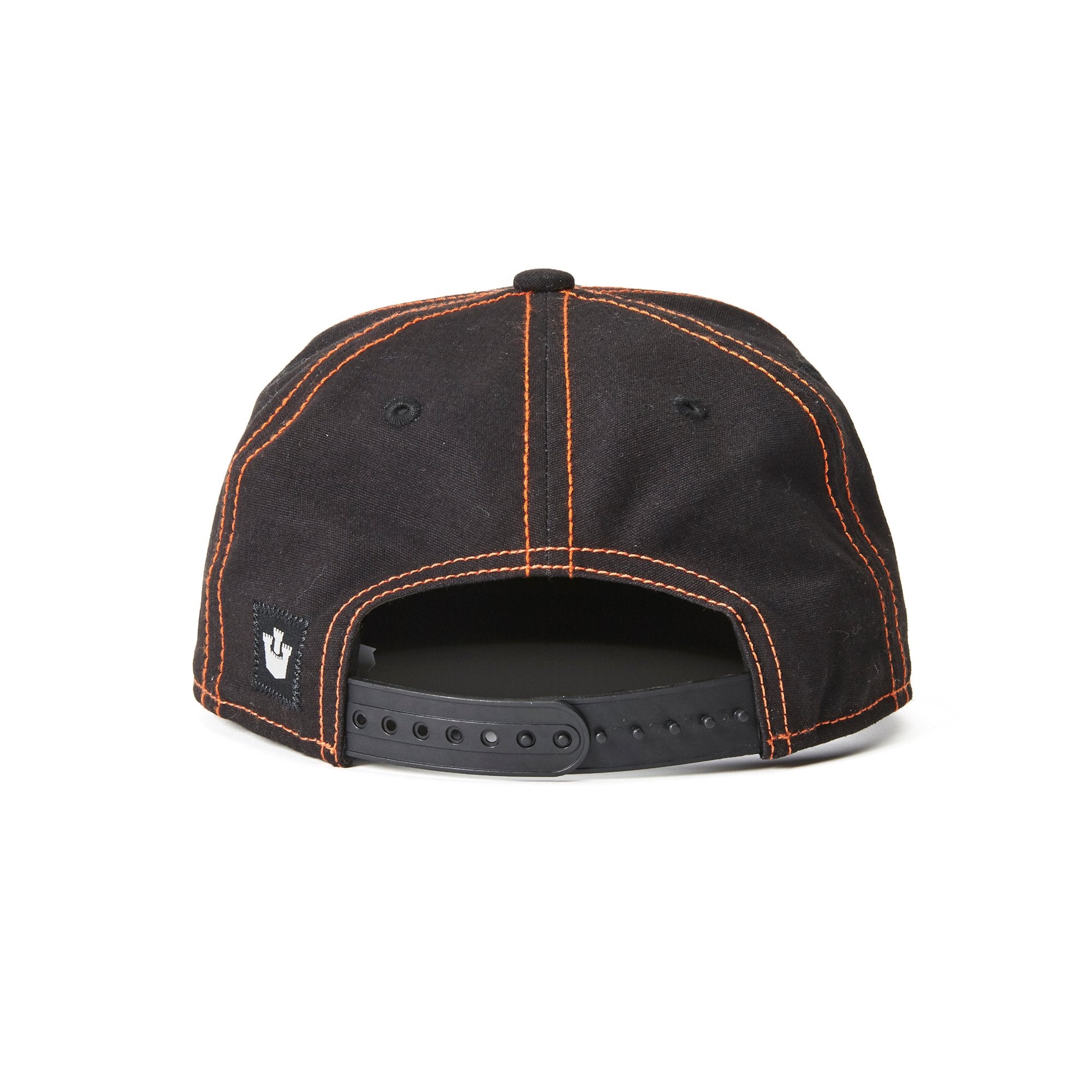 Goorin Bros. city kid cotton 6 panel baseball cap Black back view