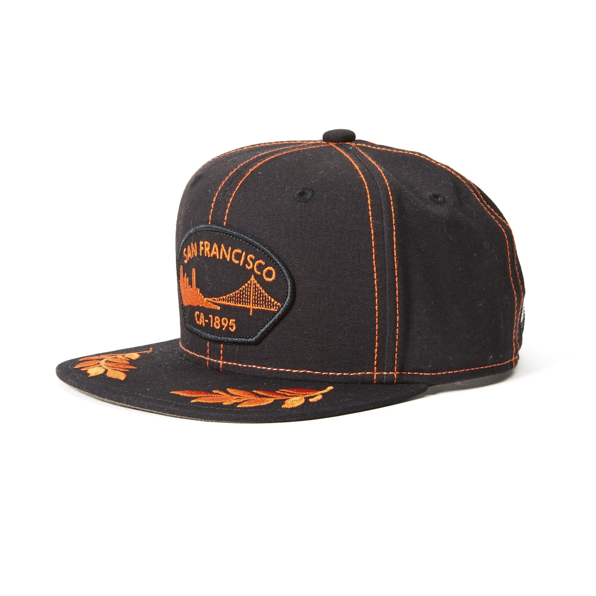 Goorin Bros. city kid cotton 6 panel baseball cap Black left side view