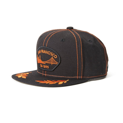 Goorin Bros. city kid cotton 6 panel baseball cap Black left side view