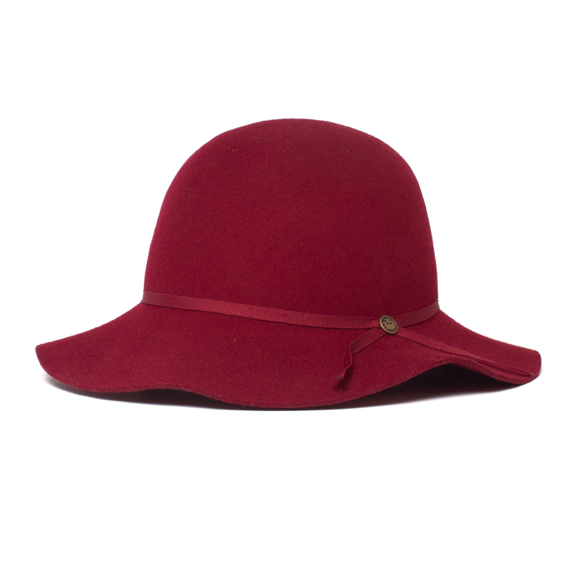 Goorin Bros. dylan riley wool blend floppy hat Red left side view