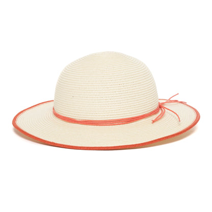 Goorin Bros. little sunshine straw floppy hat White front view