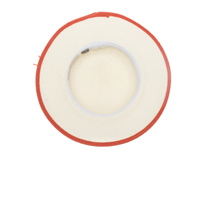 Goorin Bros. little sunshine straw floppy hat White under view