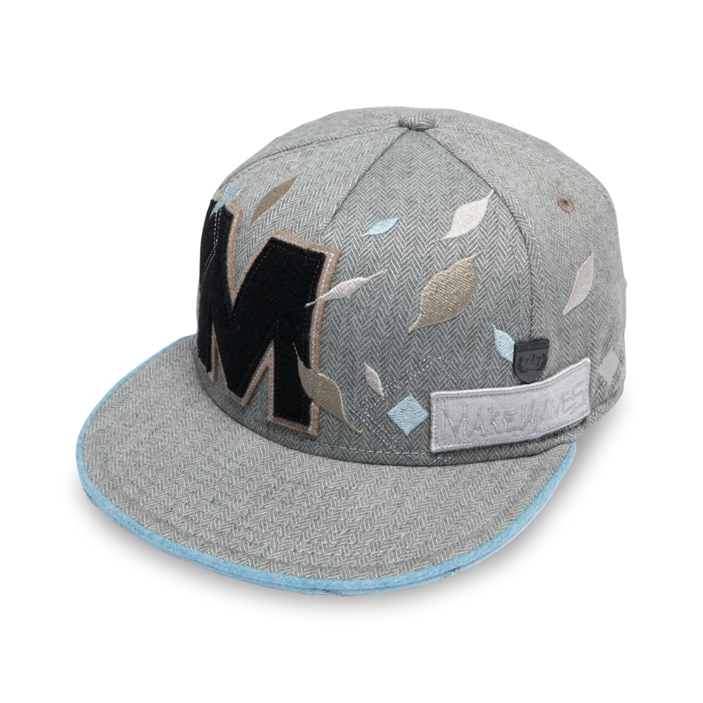 Goorin Bros. make waves flat brim baseball cap Grey  left side view