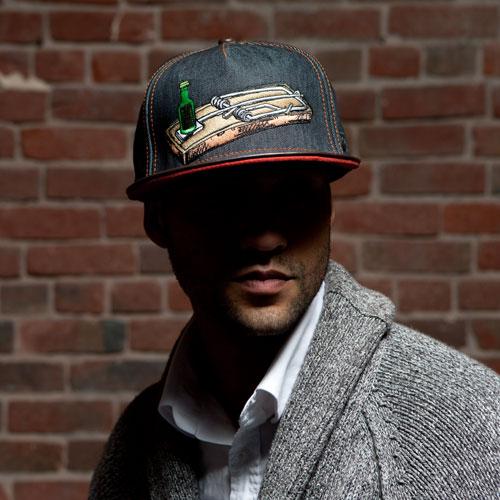 Goorin Bros. ratback at cha cotton flat brim baseball cap Black  mens styling