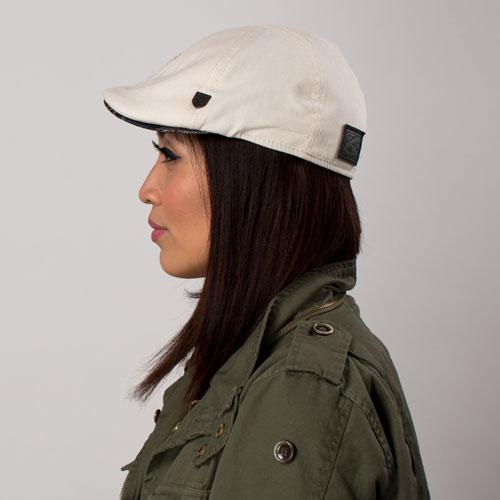 Goorin Bros. monkey brains cotton duckbill ivy flatcap White  womens styling